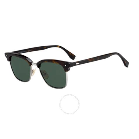 Fendi Green Square Sunglasses FF M0003/S 08652QT 52